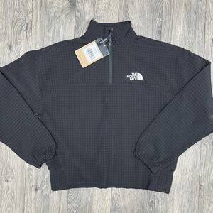 The North Face Pullover Size XS Womens TNF Black Tekware Grid 1/4 Zip $100